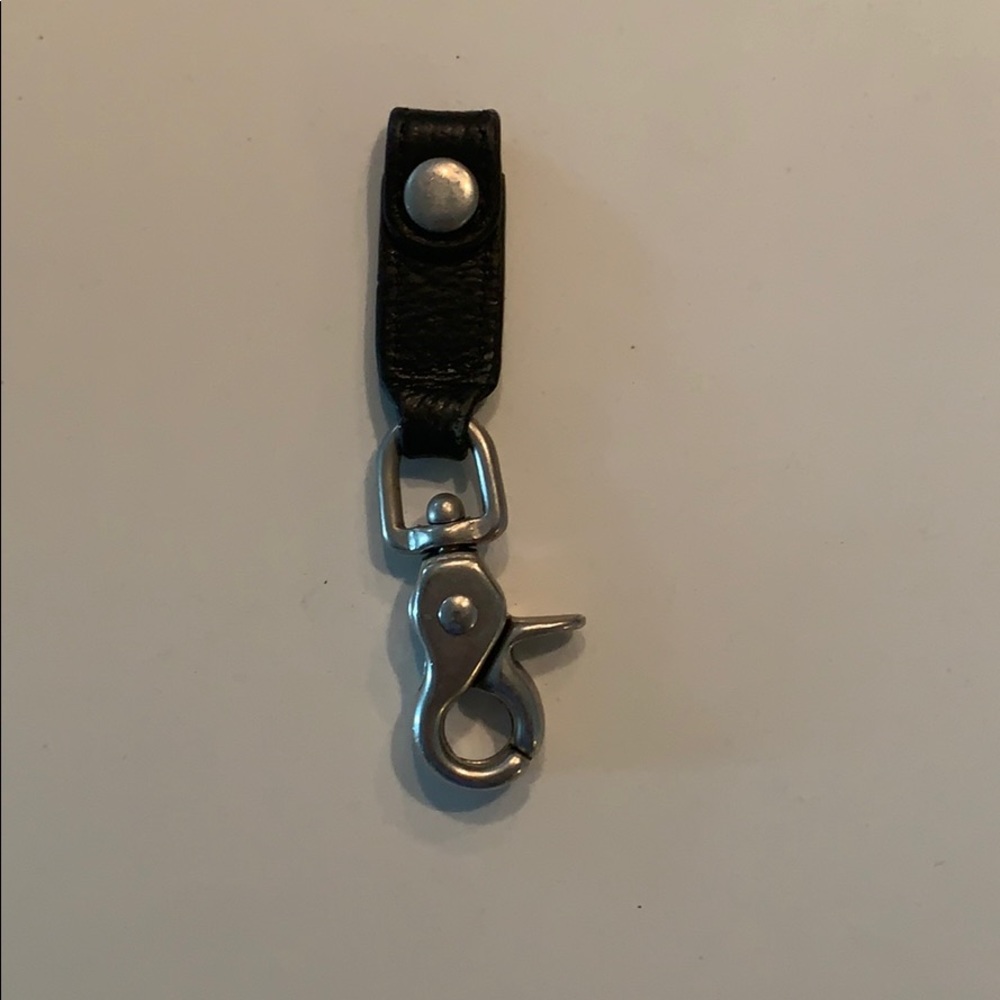 Coach leather key fob